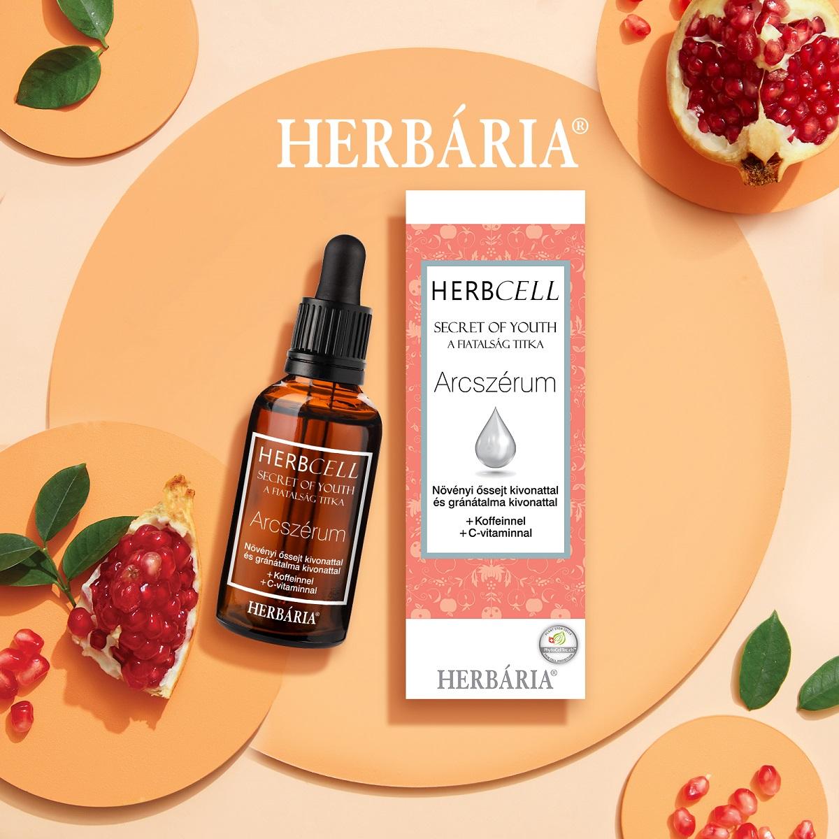 Ismerje meg a Herbária Herbcell termékcsaládjának új arcápoló szérumát!