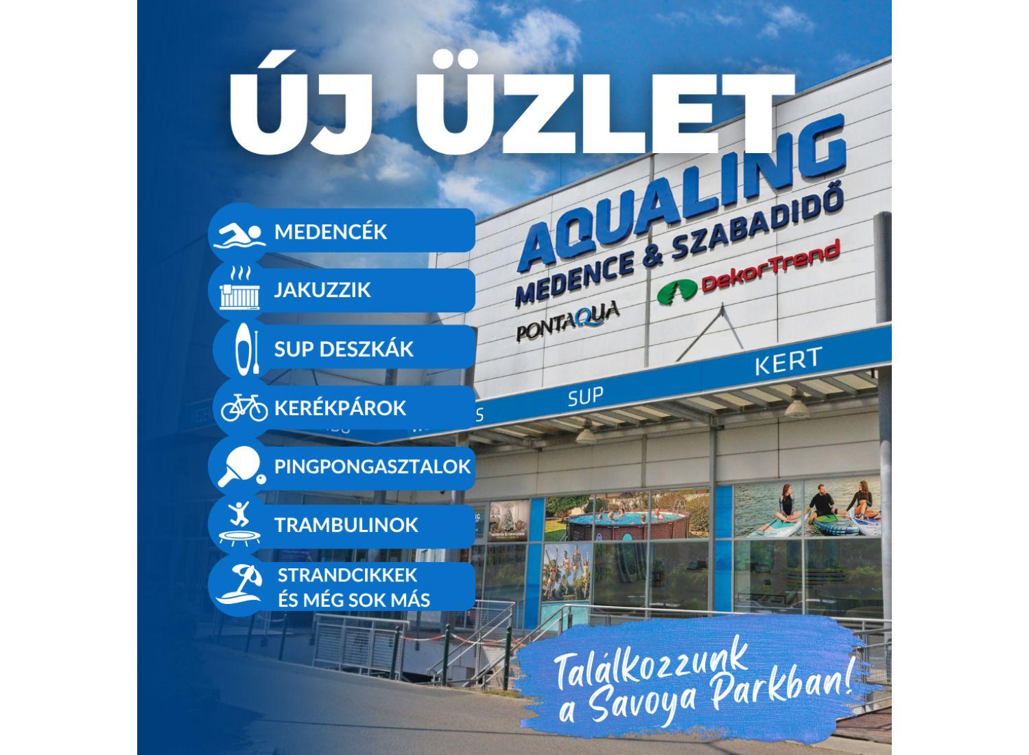 aqualing, medence, jacuzzi, szabadidő, trambulin, strand kiegészítő, kerti kiegészítő, savoya park